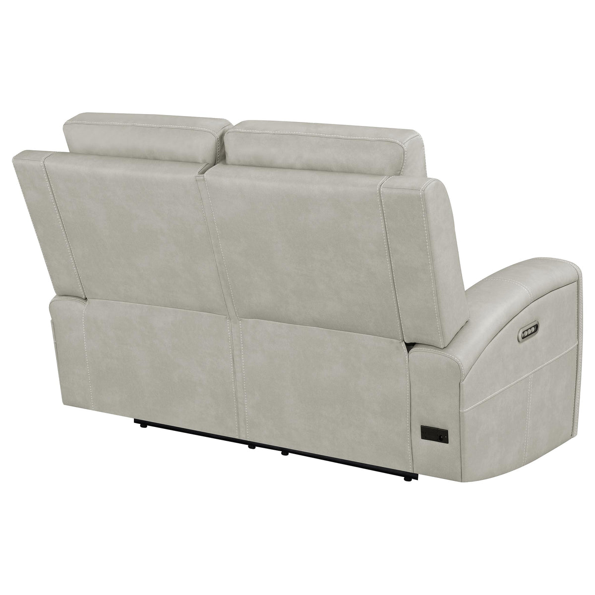 Brickston Triple Power Reclining Loveseat - Mushroom