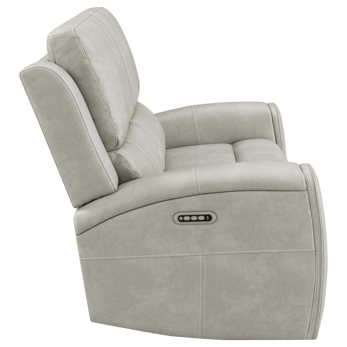 Brickston Triple Power Reclining Loveseat - Mushroom