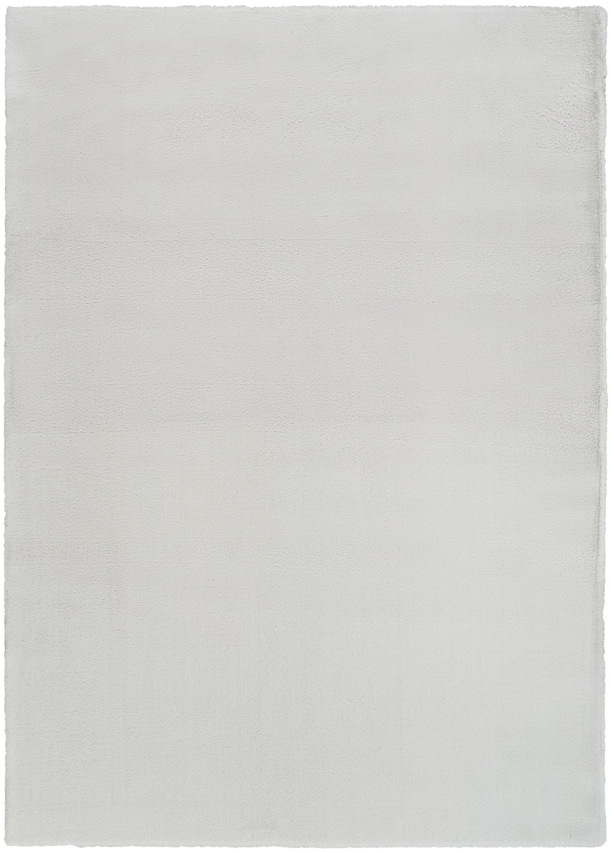 Soft Plush Rabbit Fur SFF01 Silver Rug - Rectangle