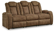 Wolfridge PWR REC Sofa with ADJ Headrest Faux Leather