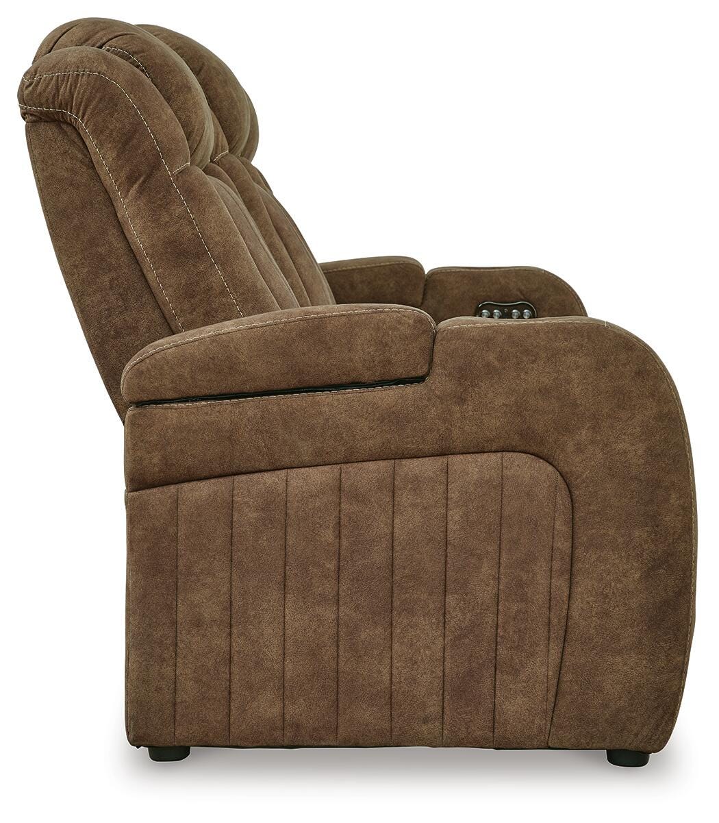 Wolfridge PWR REC Sofa with ADJ Headrest Faux Leather