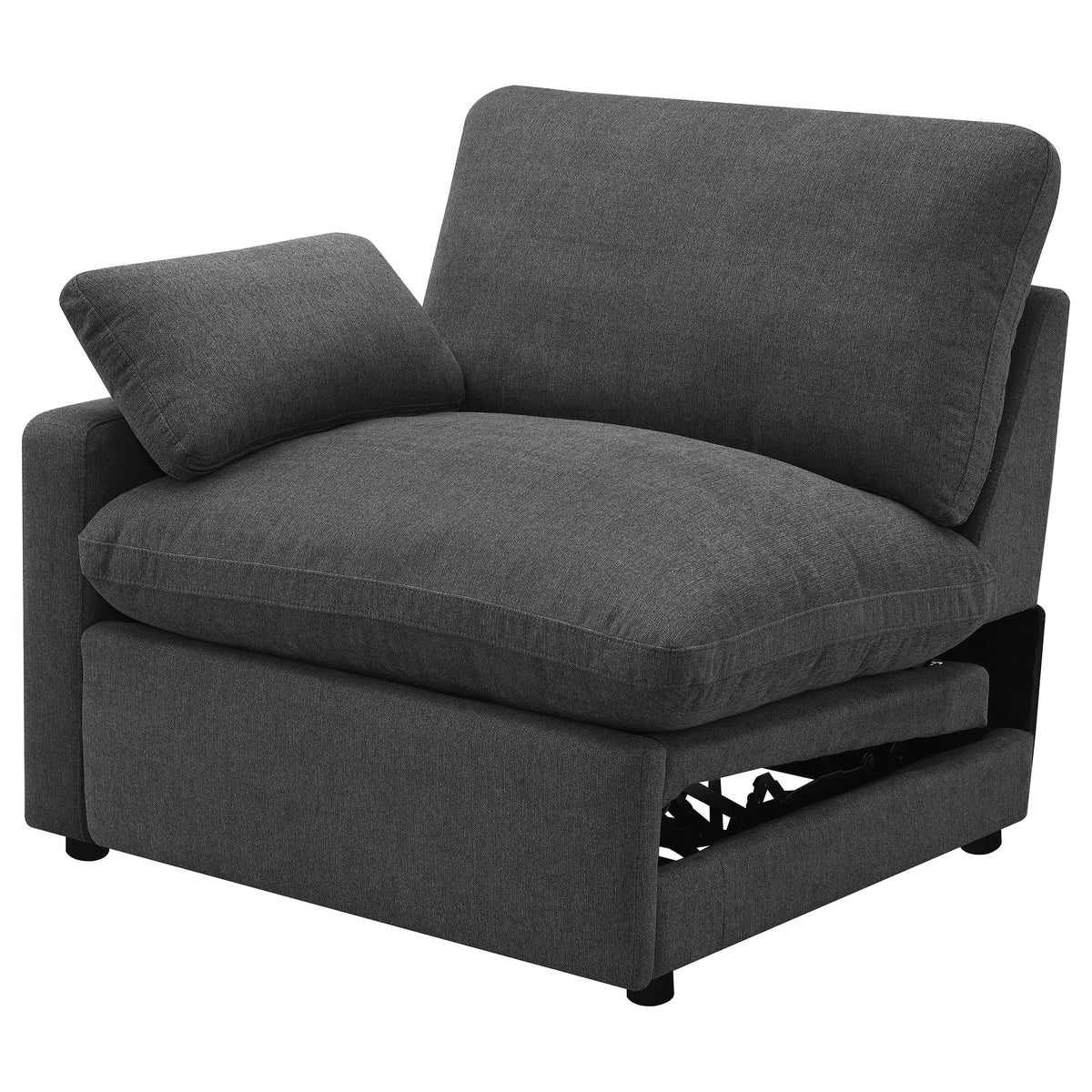 Collins Modular Power Recliner - Dark Grey, Left Arm Facing