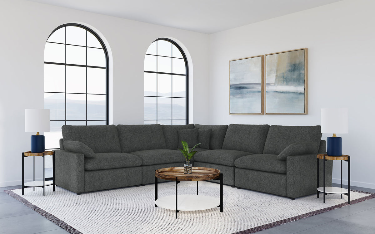 Collins Modular Power Recliner - Dark Grey, Left Arm Facing