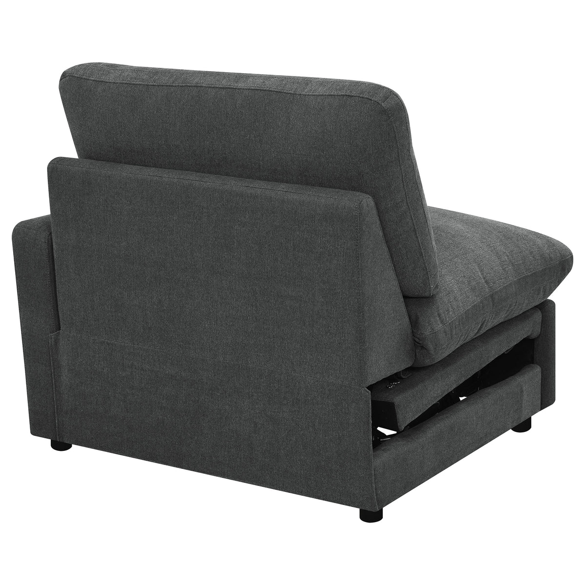 Collins Modular Power Recliner - Dark Grey, Right Arm Facing