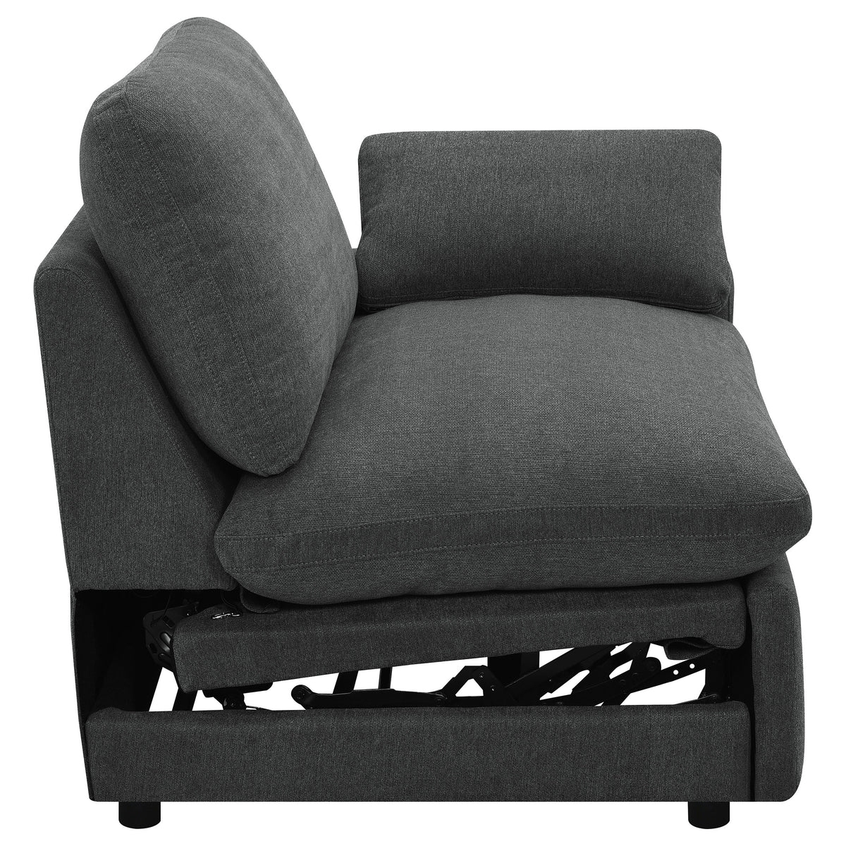 Collins Modular Power Recliner - Dark Grey, Right Arm Facing