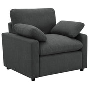 Collins Upholstered Power Recliner Chair - Dark Grey