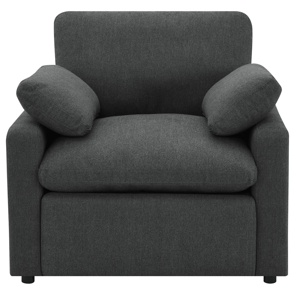 Collins Upholstered Power Recliner Chair - Dark Grey