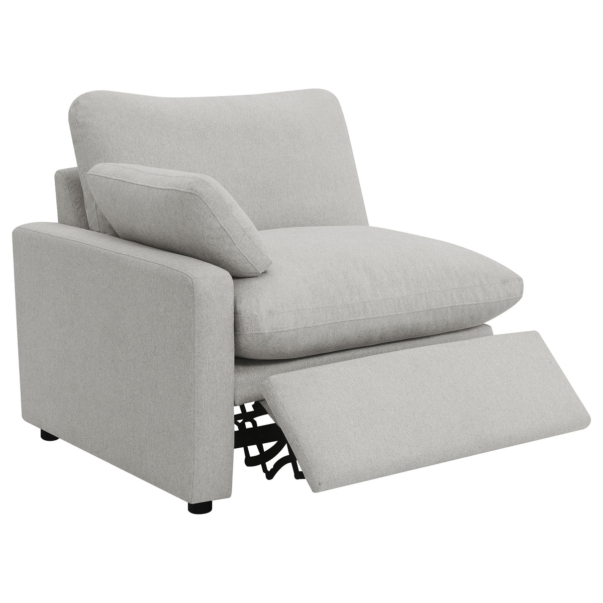 Collins Modular Power Recliner - Grey, Left Arm Facing