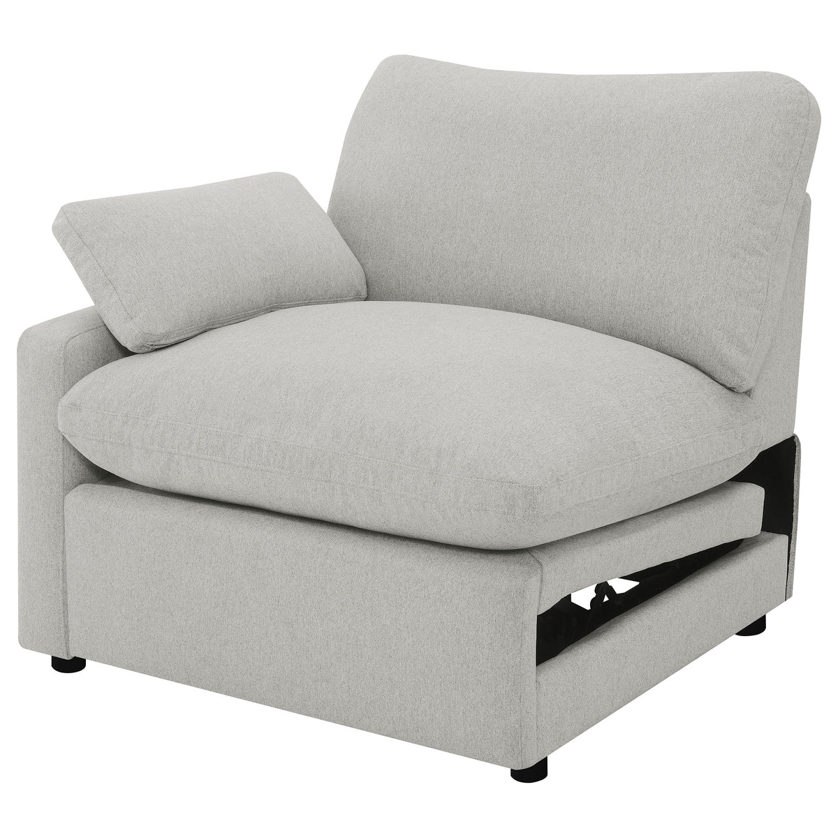 Collins Modular Power Recliner - Grey, Left Arm Facing