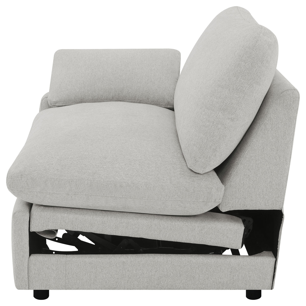 Collins Modular Power Recliner - Grey, Left Arm Facing