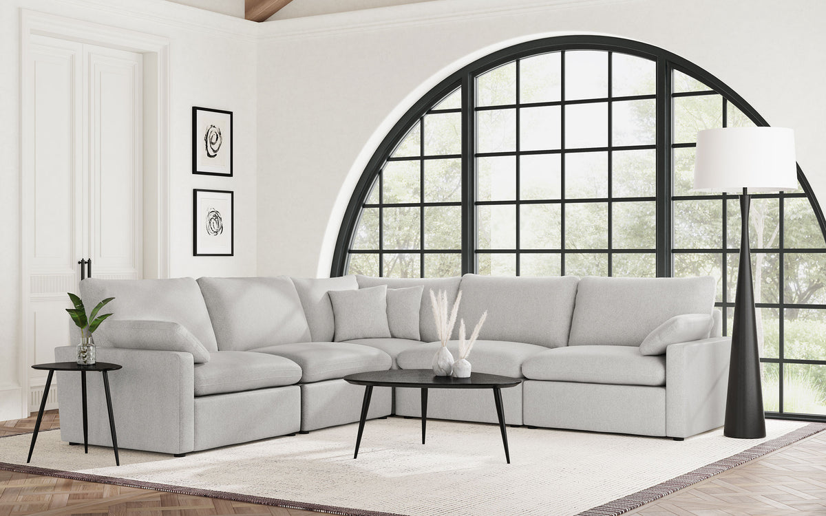 Collins Modular Power Recliner - Grey, Left Arm Facing