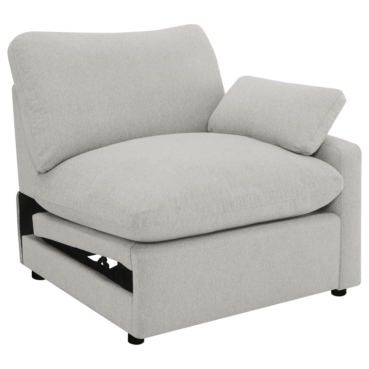 Collins Modular Power Recliner - Grey, Right Arm Facing