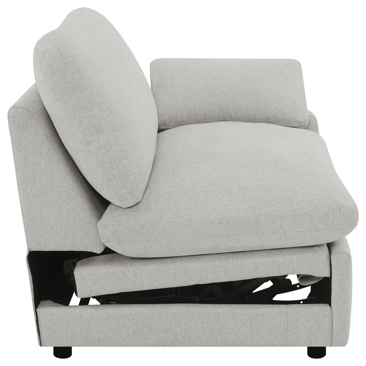 Collins Modular Power Recliner - Grey, Right Arm Facing