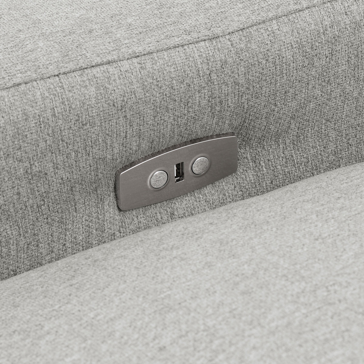 Collins Modular Power Recliner - Grey, Right Arm Facing