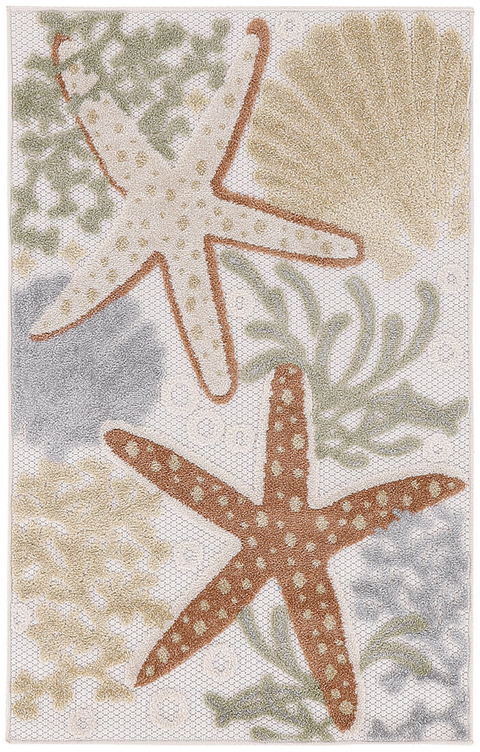 Aloha ALH24 Ivory Multicolor Rug - Rectangle
