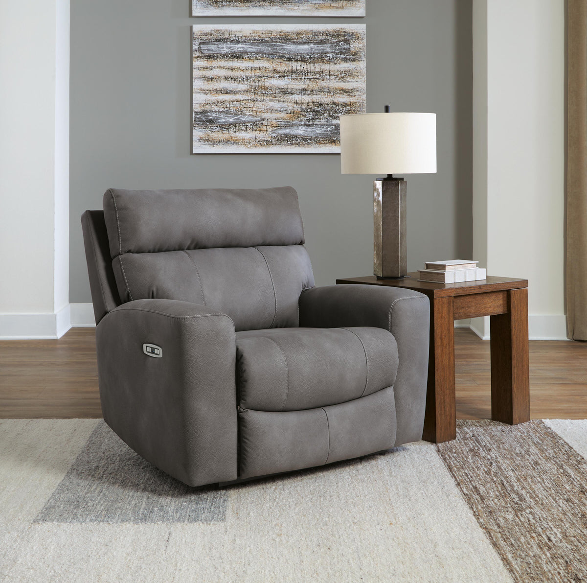 Next-Gen Durapella PWR Recliner/ADJ Headrest Microfiber