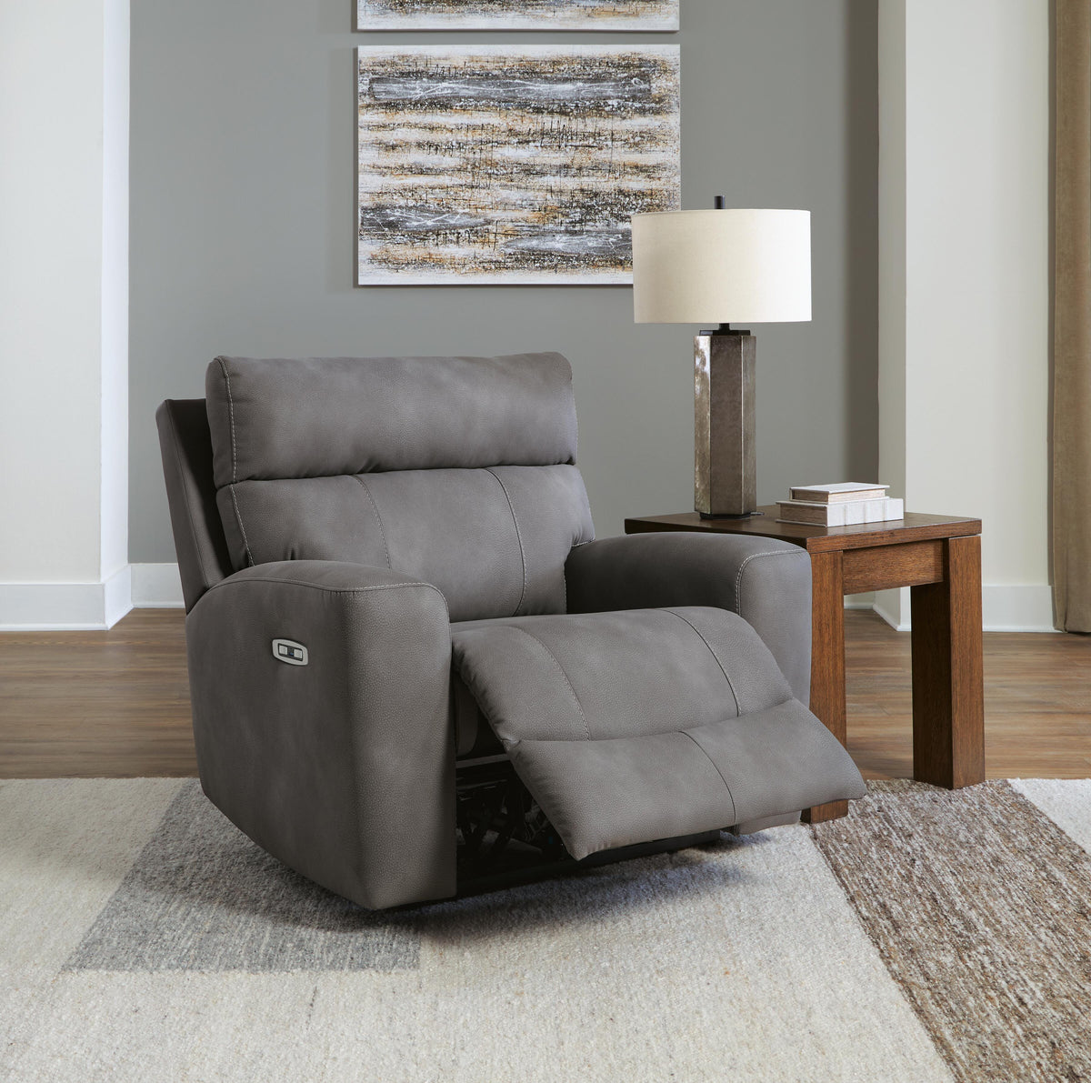 Next-Gen Durapella PWR Recliner/ADJ Headrest Microfiber
