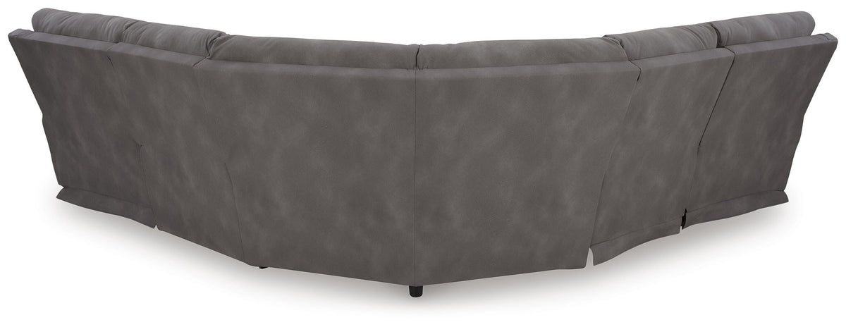 Next-Gen Durapella 5-Piece Power Reclining Sectional Microfiber