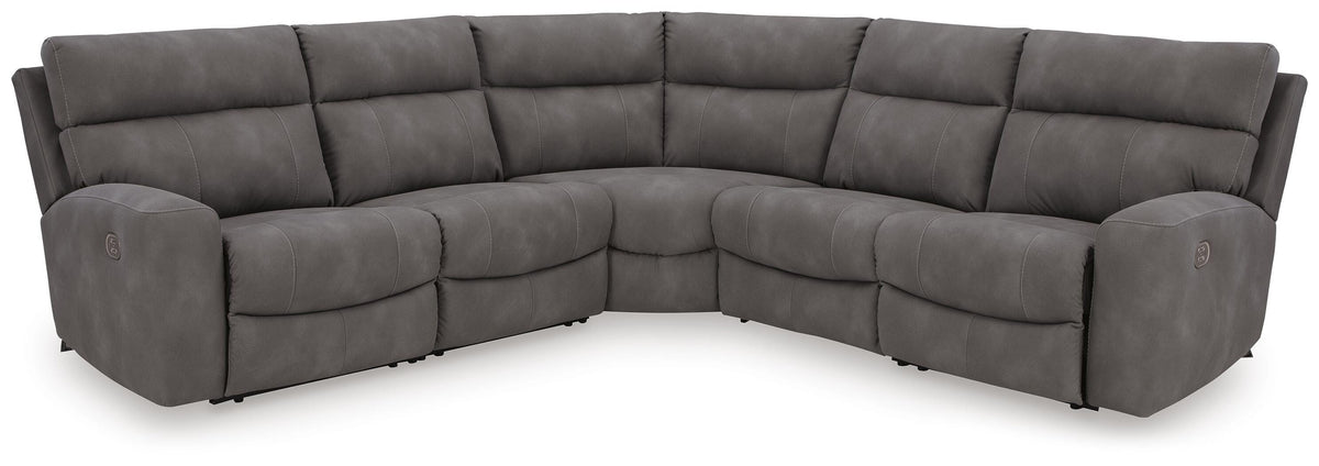 Next-Gen Durapella 5-Piece Power Reclining Sectional Microfiber