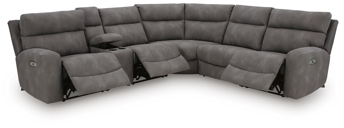Next-Gen Durapella 6-Piece Power Reclining Sectional Microfiber