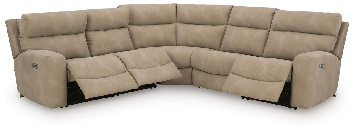 Next-Gen Durapella 5-Piece Power Reclining Sectional Microfiber