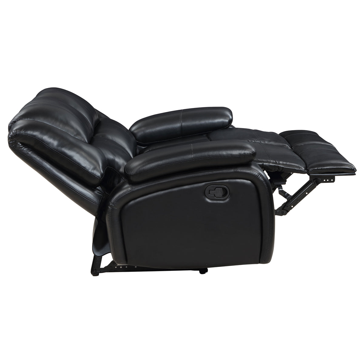 Camila 3-piece Upholstered Reclining Sofa Set - Black