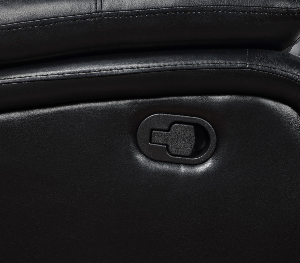 Camila Upholstered Motion Reclining Sofa - Black