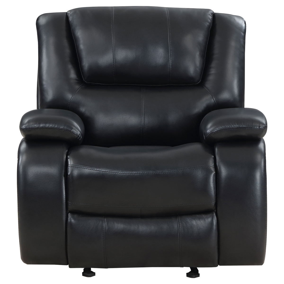 Camila Upholstered Glider Recliner Chair - Black