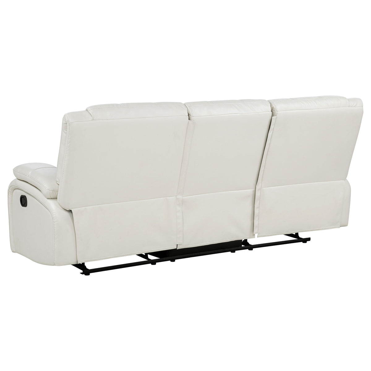 Camila 3-piece Upholstered Reclining Sofa Set - White