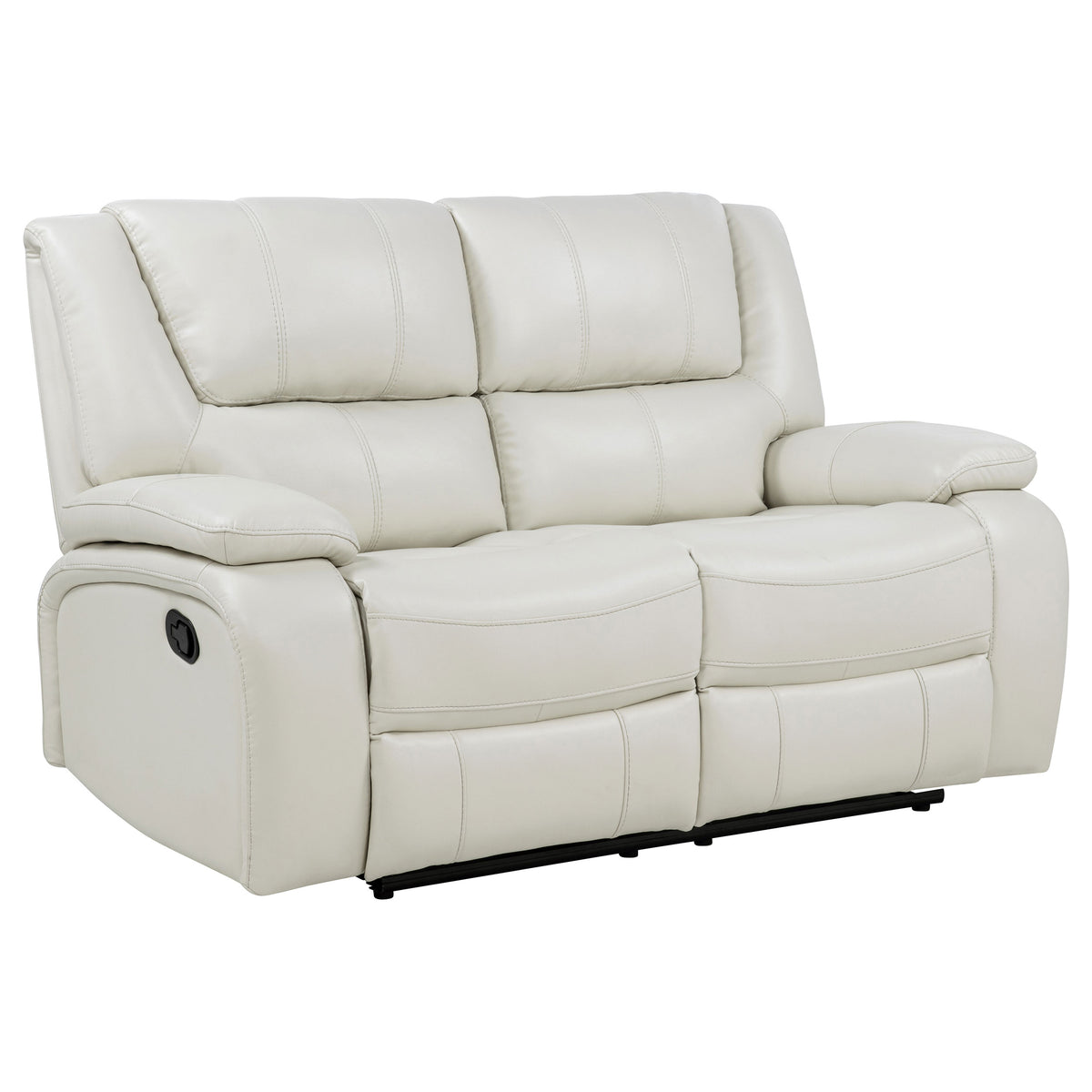 Camila 3-piece Upholstered Reclining Sofa Set - White