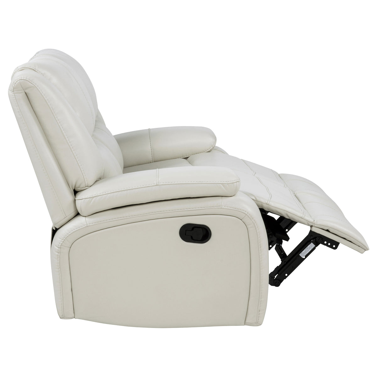 Camila 3-piece Upholstered Reclining Sofa Set - White
