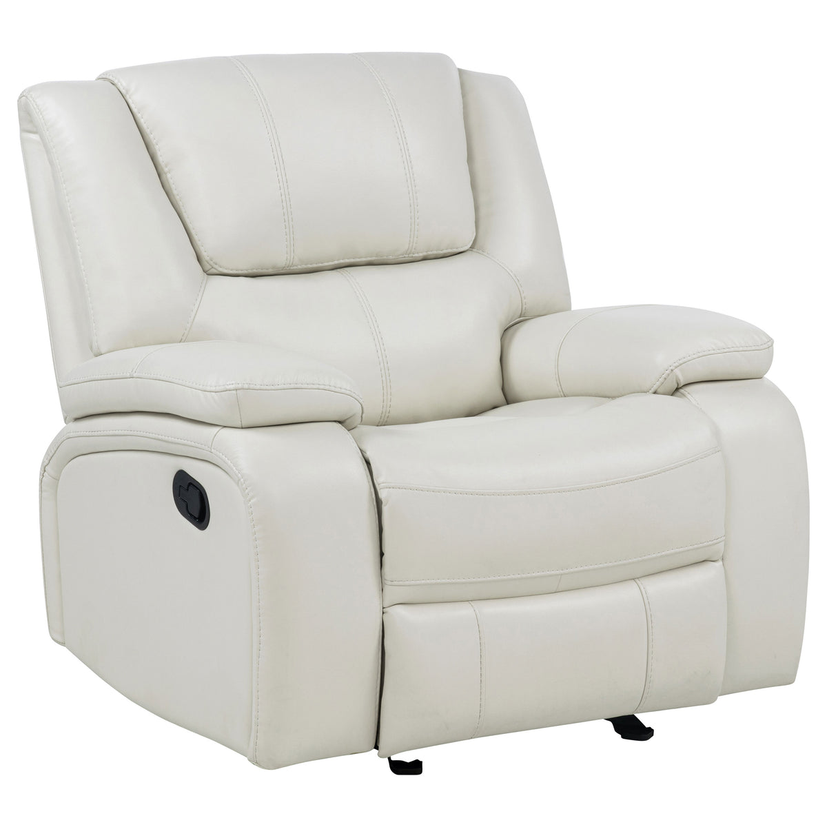 Camila 3-piece Upholstered Reclining Sofa Set - White