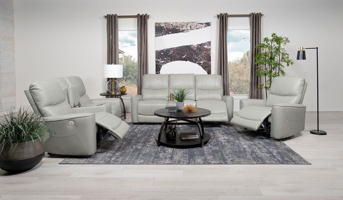 Greenfield 3-piece Power Reclining Sofa Set - Dove Grey
