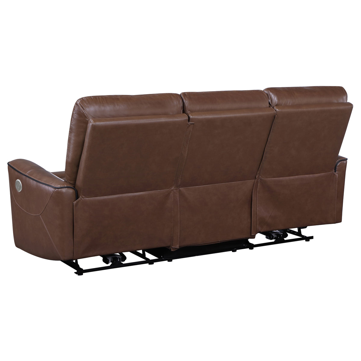 Greenfield 3-piece Power Reclining Sofa Set - Saddle Brown