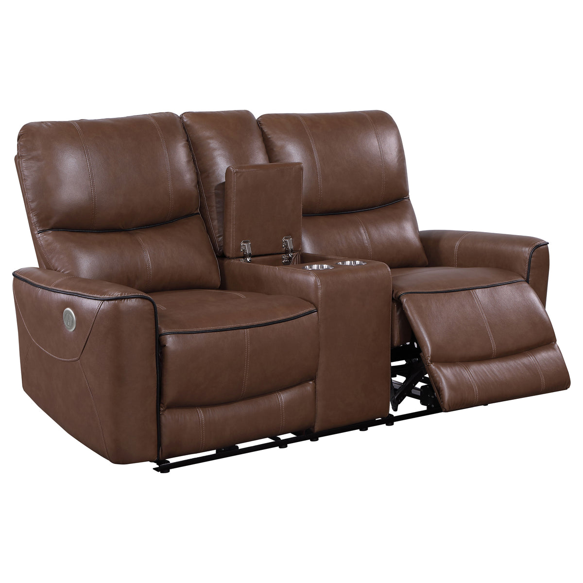 Greenfield 3-piece Power Reclining Sofa Set - Saddle Brown