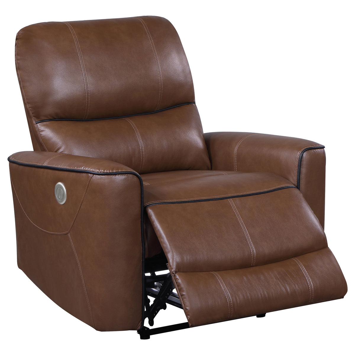 Greenfield 3-piece Power Reclining Sofa Set - Saddle Brown