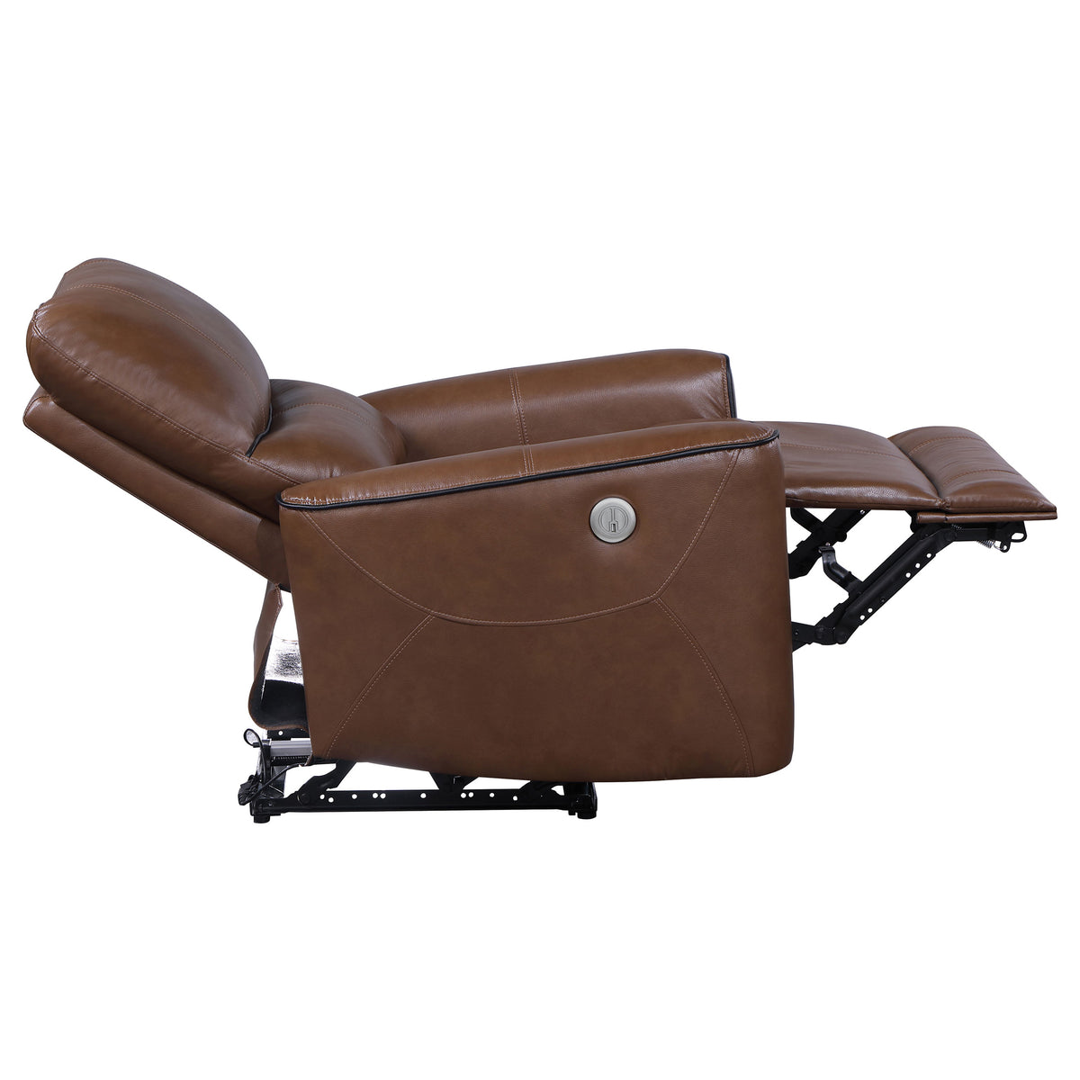 Greenfield 3-piece Power Reclining Sofa Set - Saddle Brown