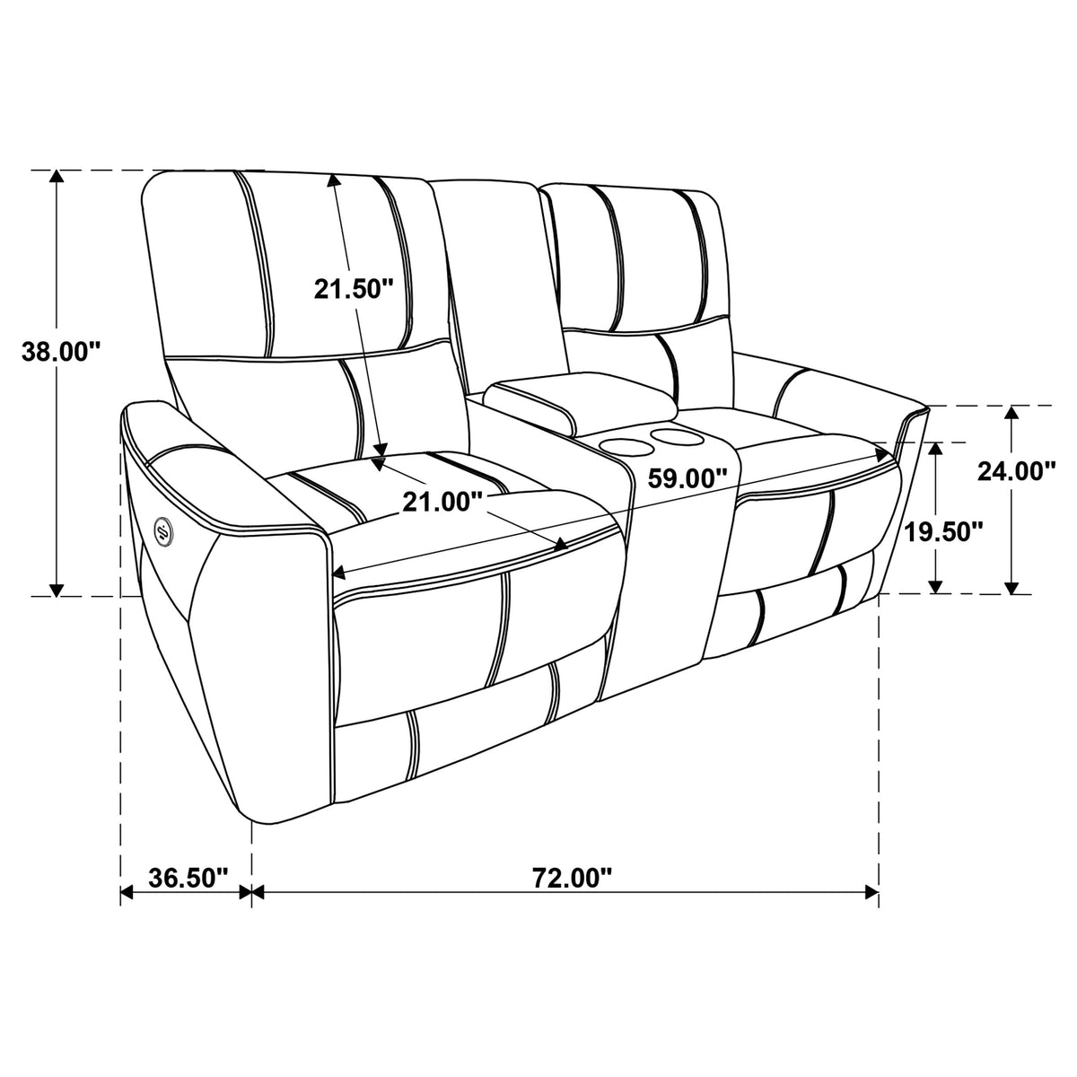 Greenfield 3-piece Power Reclining Sofa Set - Saddle Brown