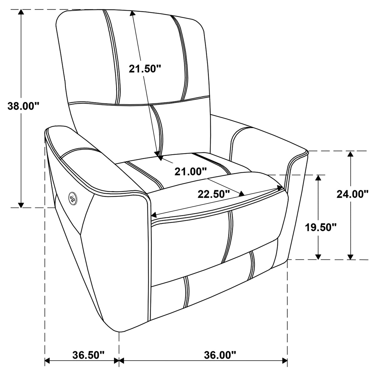 Greenfield 3-piece Power Reclining Sofa Set - Saddle Brown