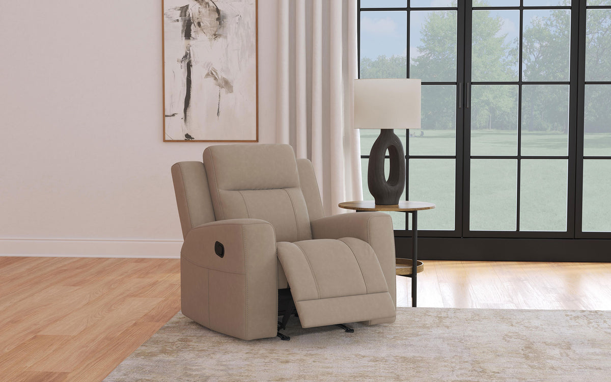 Brentwood Upholstered Recliner Chair - Taupe
