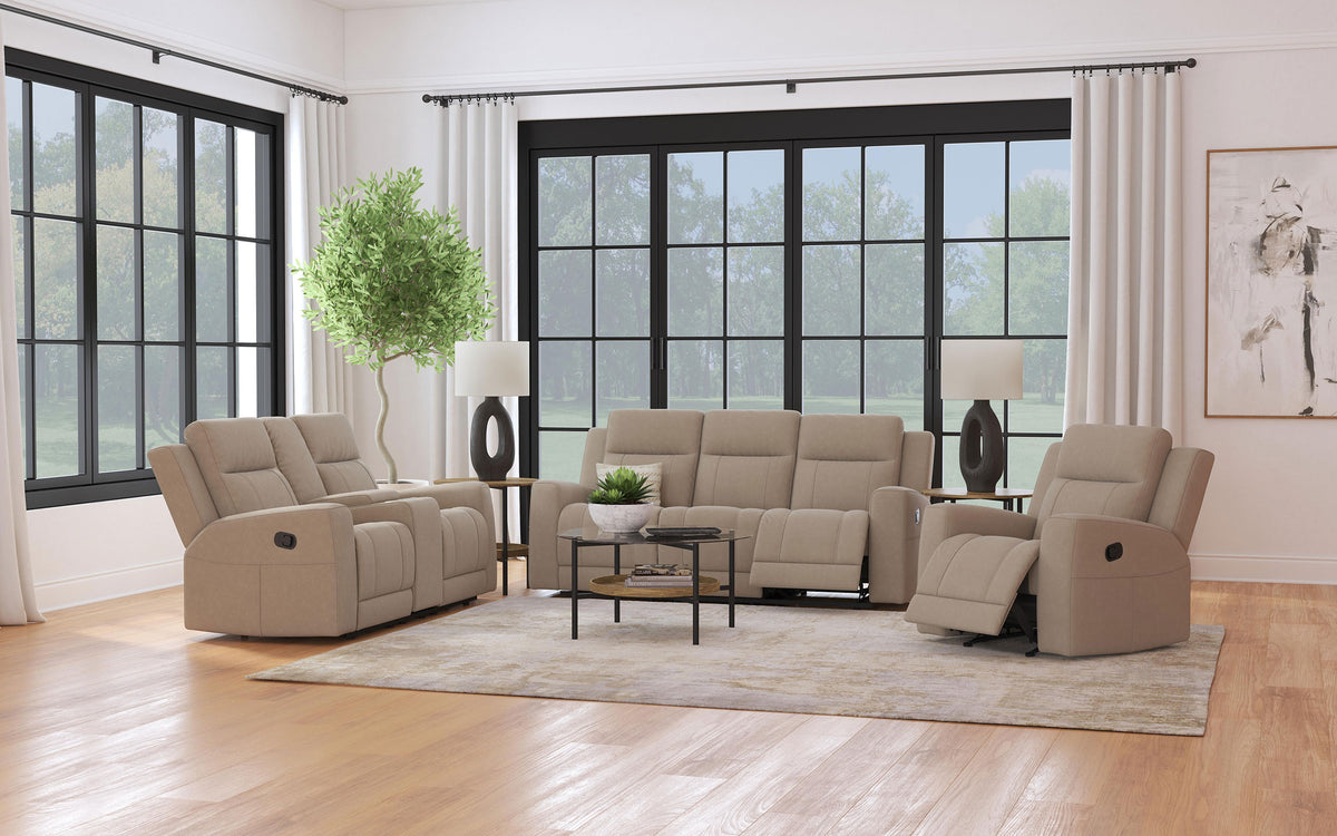 Brentwood Upholstered Recliner Chair - Taupe