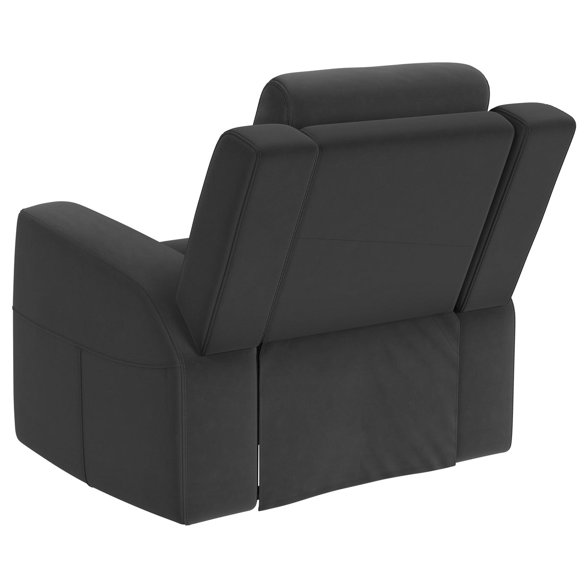 Brentwood Upholstered Recliner Chair - Dark Charcoal