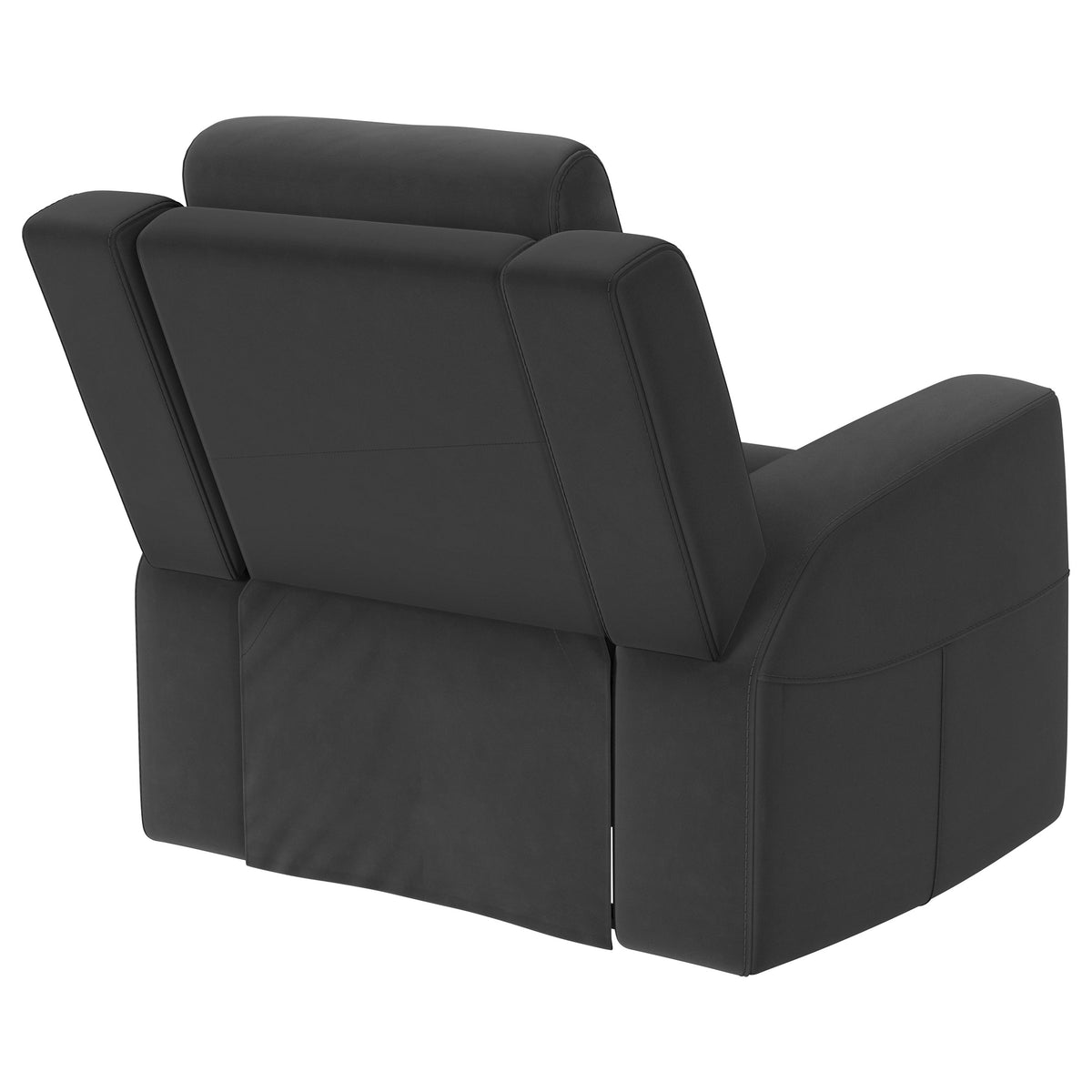 Brentwood Upholstered Recliner Chair - Dark Charcoal