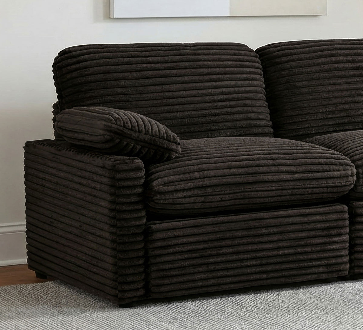 Collins Modular Power Recliner - Chocolate Brown, Left Arm Facing