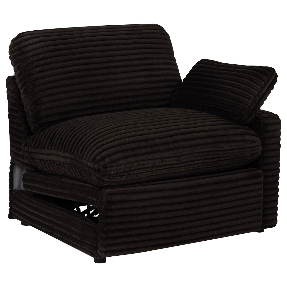 Collins Modular Power Recliner - Chocolate Brown, Right Arm Facing