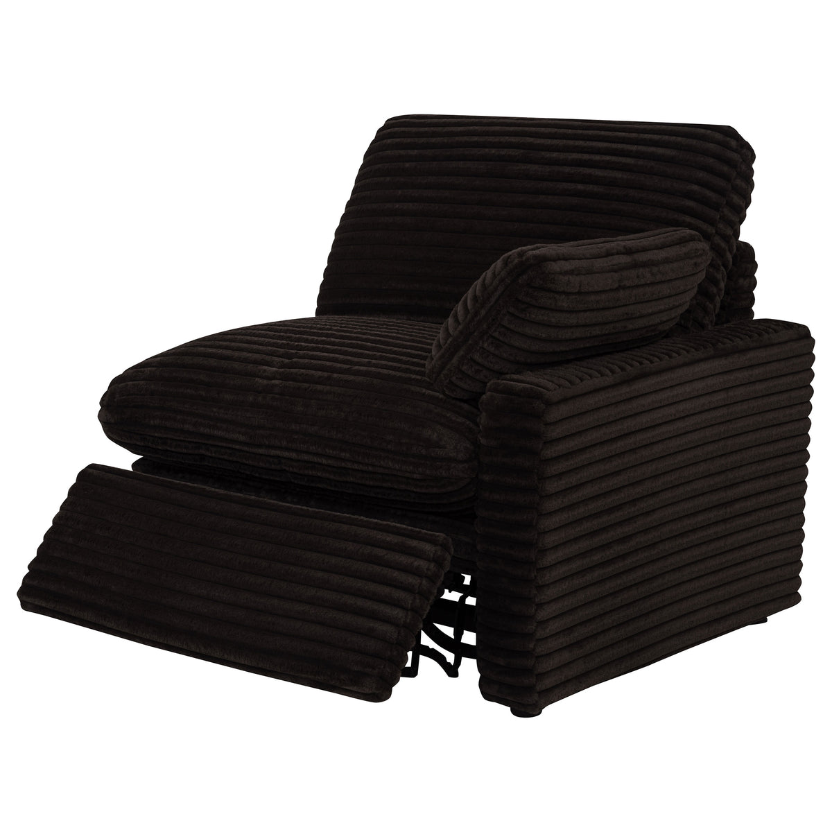 Collins Modular Power Recliner - Chocolate Brown, Right Arm Facing