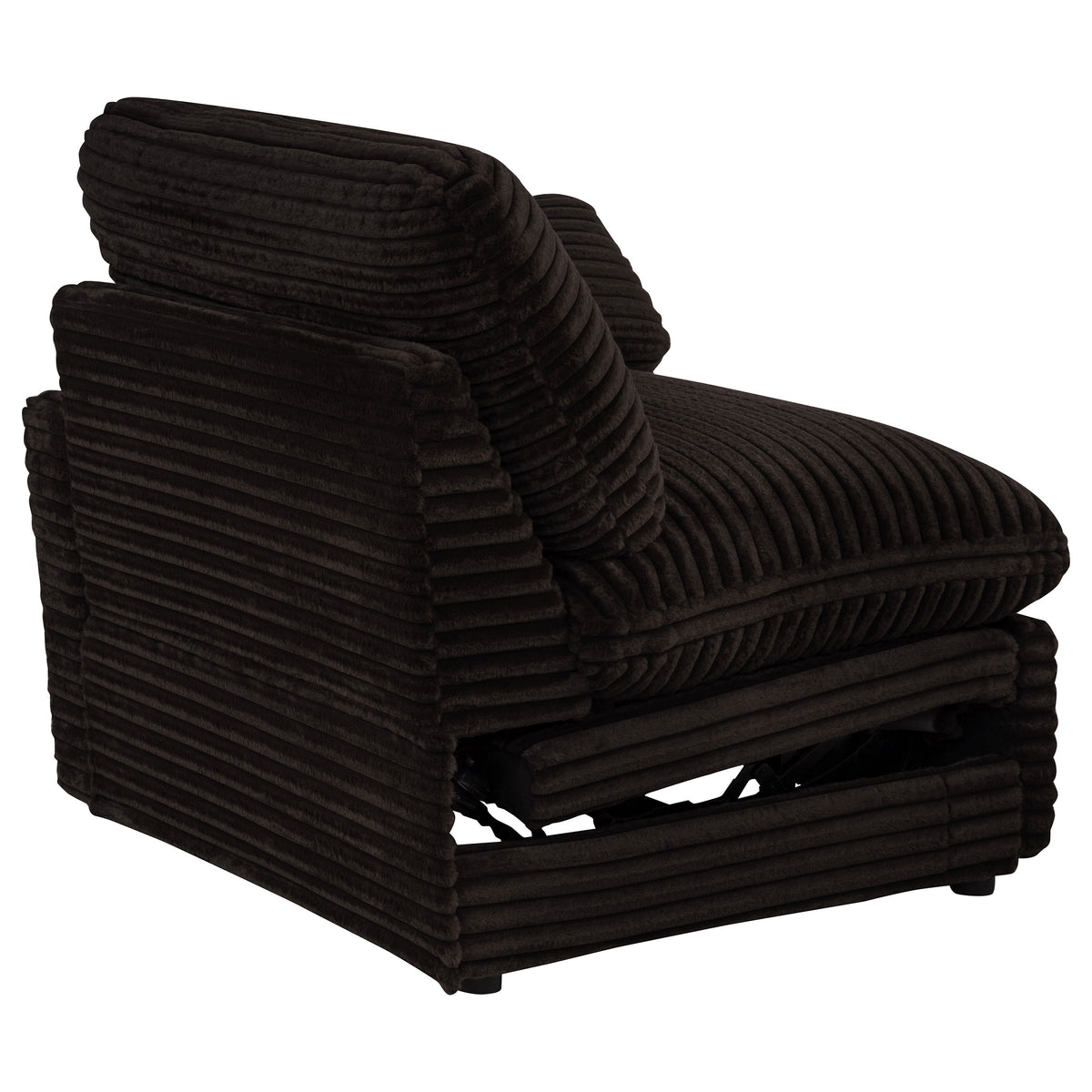 Collins Modular Power Recliner - Chocolate Brown, Right Arm Facing
