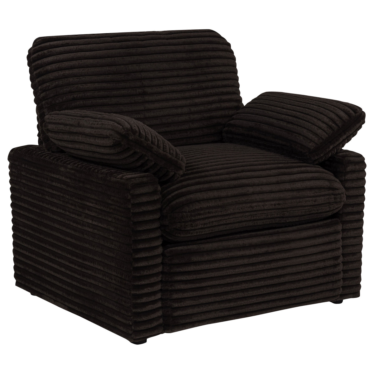 Collins Upholstered Power Recliner Chair - Chocolate Brown