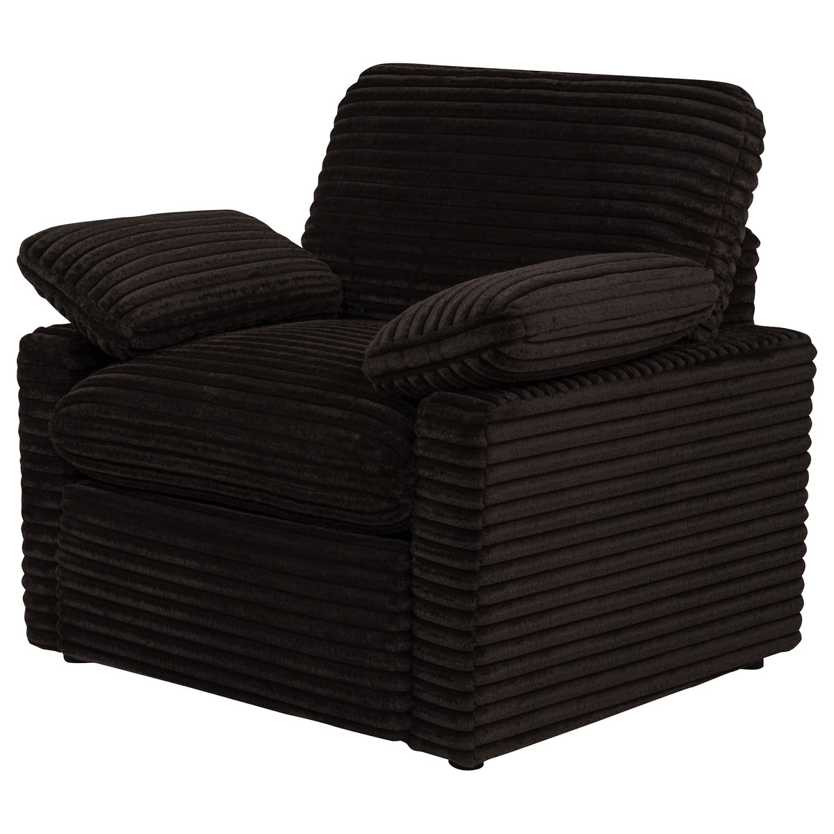 Collins Upholstered Power Recliner Chair - Chocolate Brown