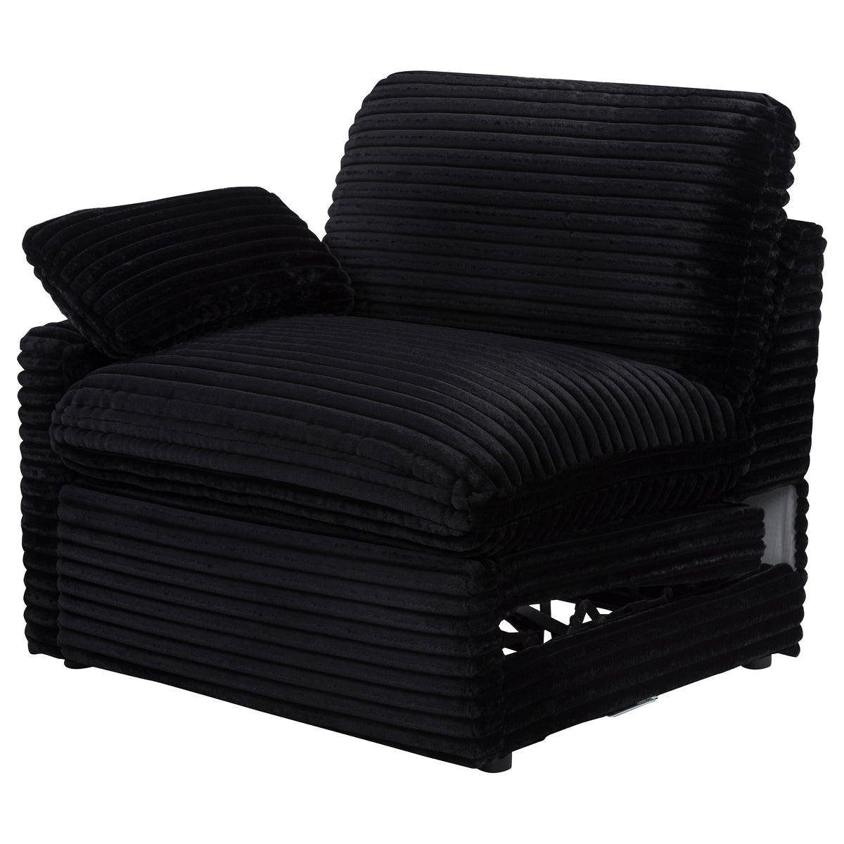 Collins Modular Power Recliner - Black, Left Arm Facing